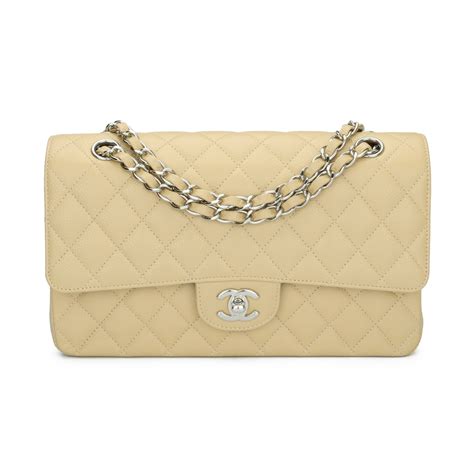 chanel pouch caviar|CHANEL Caviar Stitched Shoulder Flap Bag Beige.